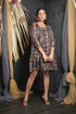 OWO THE LABEL Floral Print Knee Length Party Look Floral Print Dress (OTL-DRS1054)